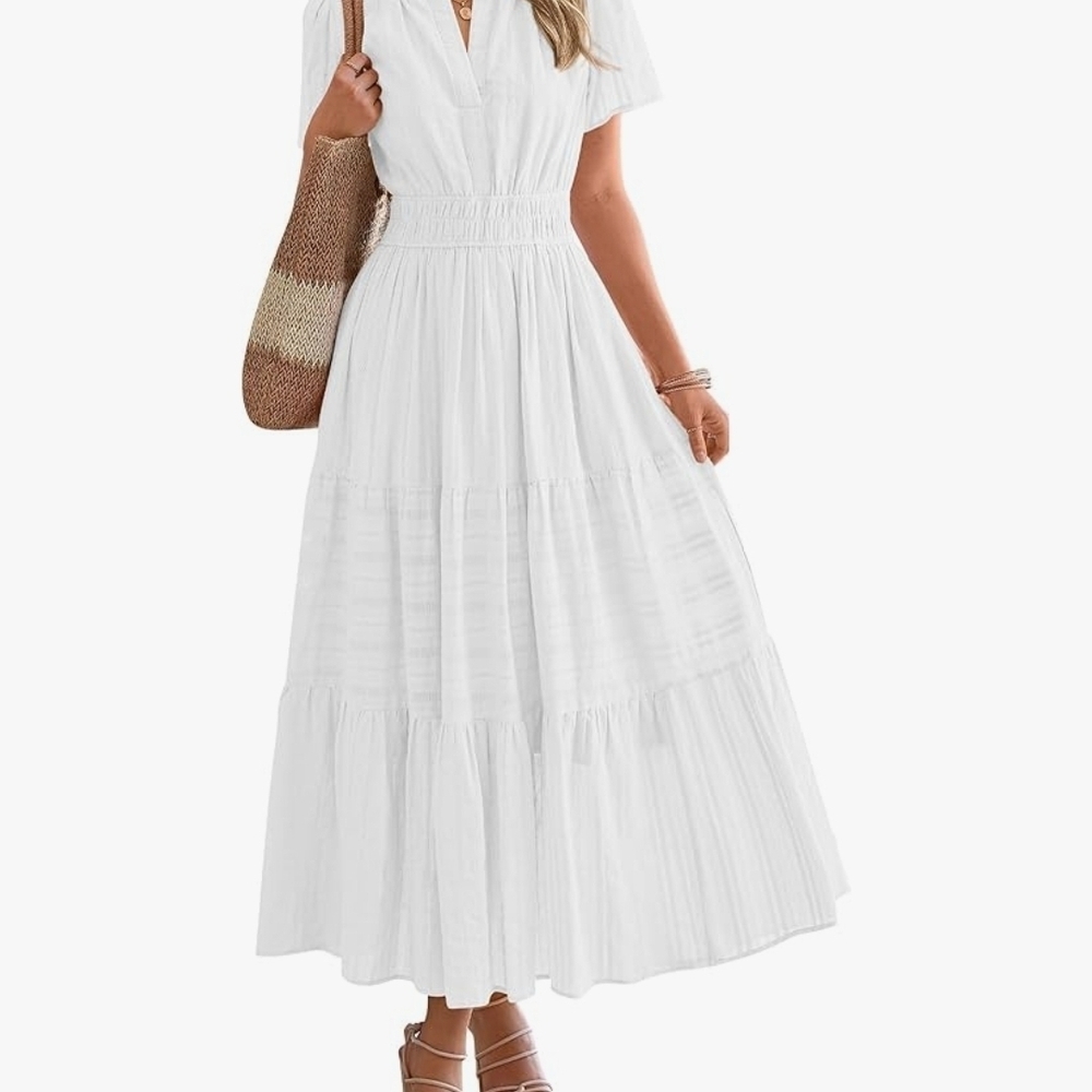 Elegant White Maxi Dress